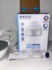 HoMedics TotalComfort Mist quiet Humidifier w/ oil tray, Clean