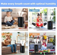 6L Essential Oil Diffuser and Humidifier – Touch Control, Safe & Stylish Design