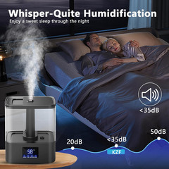 Top Fill Humidifiers for Bedroom & 60H Runtime – Cool Mist Humidifier, 3 Mist Le