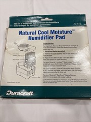 Duracraft OEM Humidifier Filter Wick AC-815 Natural Cool Moisture Humidifier Pad