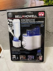 Bell + Howell Sonic Breathe Ultrasonic Personal Humidifier Portable Silent NEW