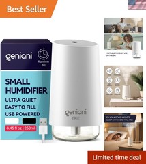 Baby-Safe Portable Ultrasonic Humidifier with Night Light – 250ml Capacity