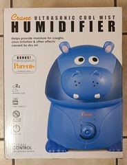 Crane Hippo Filter Free Humidifier 1 Gallon Ultrasonic Cool Mist Humidifiers
