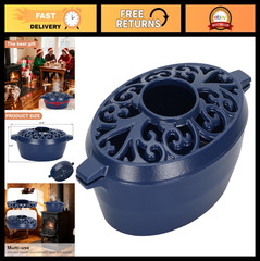 2.5 Quart Cast Iron Wood Stove Humidifier – Porcelain Enamel, Rust Proof, Matte