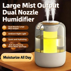 Double spray humidifier, ambient light, silent fog, intelligent sensor for real-