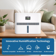 Large Room Smart Humidifier, 48H Runtime, Easy Top Fill & Clean