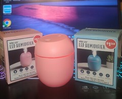 Blue Oil diffuser Portable USB LED Mini Humidifier Mist Purifier for Car Home.