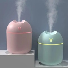 1PC Compact USB Aroma Diffuser & Humidifier with LED Night Light – Pink & Mint G