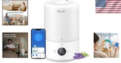 Top Fill Humidifier 3L – White, Essential Oil Diffuser, Auto Humidity Sensor