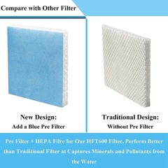 4Pcs HFT600 Humidifier Wicking Filters T Compatible for Tower Humidifier1400