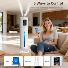 2.1Gal/8L Smart Humidifier Large Room, Top Fill Humidifiers for Bedroom with …