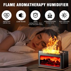 NEW Fireplace Diffuser Humidifier essential oil support Ultrasonic Aromatherapy