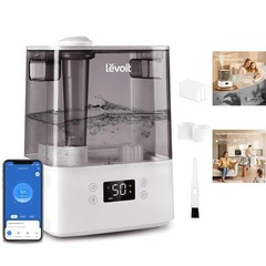 BPA-Free 6L Humidifier – Rapid Humidification for Large Spaces & Room Comfort