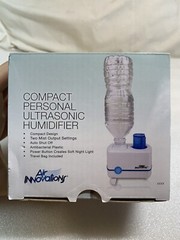 Air Innovations Compact Personal Ultrasonic Humidifier GH-2193 – NEW!