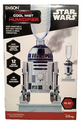 Star Wars R2D2 Ultrasonic Cool Mist Humidifier Antimicrobial Emson 12hr-Disney🌟
