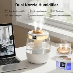 Humidifiers for Home Smart Cool Mist Ultrasonic LED Air Humidifier, Oasis Mist