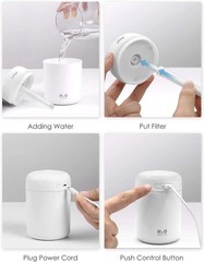 Compact Desk Humidifier with Cycling Light – Perfect for Office and Bedroom Use