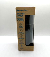 HoMedics Breathe Better Portable Ultrasonic Humidifier (BLACK) NEW