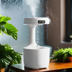 High Quality Smart Creative Water Drop Backflow 800 ml LED Time Display Home Bed