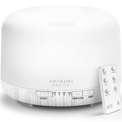 ASAKUKI Essential Oil Diffuser for Home, 500ML 1 Count (Pack of 1), White