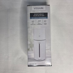 Vissani 10 oz. Portable Cool Mist Humidifier, Top Fill, white color Lot of 4
