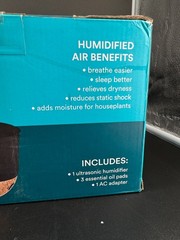 NEW Homedics Fireside Ultrasonic Humidifier CMF56 Aromatherapy