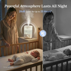 LEVOIT Top Fill Humidifiers for Bedroom, 2.5L Tank for Large Room, Easy to Fill