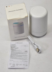 Ultrasonic Humidifier Water Fill White CM-9S 300mA 2W 300mL Capacity w Cord