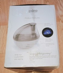 Pure Enrichment MistAire Silver Ultrasonic Cool Mist Humidifier Auto ShutOff
