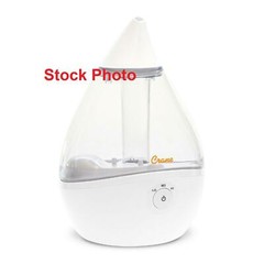 Crane Droplet Ultrasonic Cool Mist Humidifier, Filter Free, 0.5 Gallon
