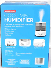 Ultrasonic Cool Mist Humidifier Top Fill 0.63 Gallon NEW!!!
