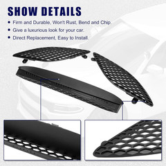 Dodge Charger 2015-2020 Front Hood Bezel Vent Trim Grille Kit Replacement