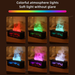 Fireplace Aroma Diffuser Creative Flame Humidifier Waterless Auto-Off Protection