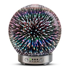 3D Glass Humidifier Colorful Ball Aromatherapy Machine Creative Night Light