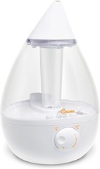 Crane White Teardrop Ultrasonic Cool Mist 1 Gallon, Clear &