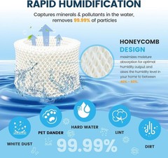 6 Pack HAC-504 Humidifier Wicking Filters for Honeywell Humidifier HAC-504 HA…