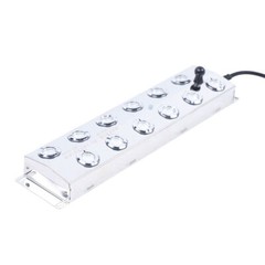 12-Head 110V Ultrasonic Mist Maker Kit Pond Fogger Mister Machine w/2 Buoy NEW!