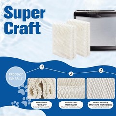 For AIRCARE HDC12 Humidifier Wick Filter Replacement Pack of 2 Essick MoistAir