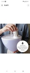 Crane White Drop Ultrasonic Cool Mist Teardrop Humidifier, 1 Gallon… Fast Ship