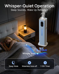 Large Room Humidifier 2.1Gal with Essential Oil Diffuser for Home & Nursery