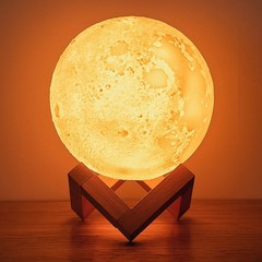 880ml USB Air Humidifier 3D Moon Light Aroma Diffuser Mist Humidifier