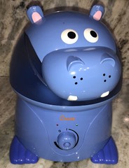 Crane EE-8245 Humidifier Cool Mist Hippo Animal Holstein 1 Gallon Ultrasonic