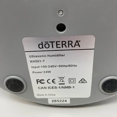 doTERRA Dawn Aroma Humidifier 1.8L Grey, up to 22hr Runtime