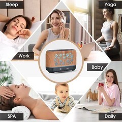 Electric Humidifier LED Remote Colorful Diffuser Aromatherapy SnowFlake Gift