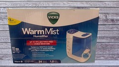 Vicks Warm Mist Humidifier 1 Gallon Filter Free Medium Large Room New Sealed