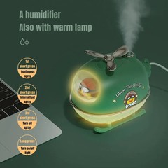 Cute Cartoon Helicopter Aroma Air Humidifier USB Electric Essential Oil Diffuser