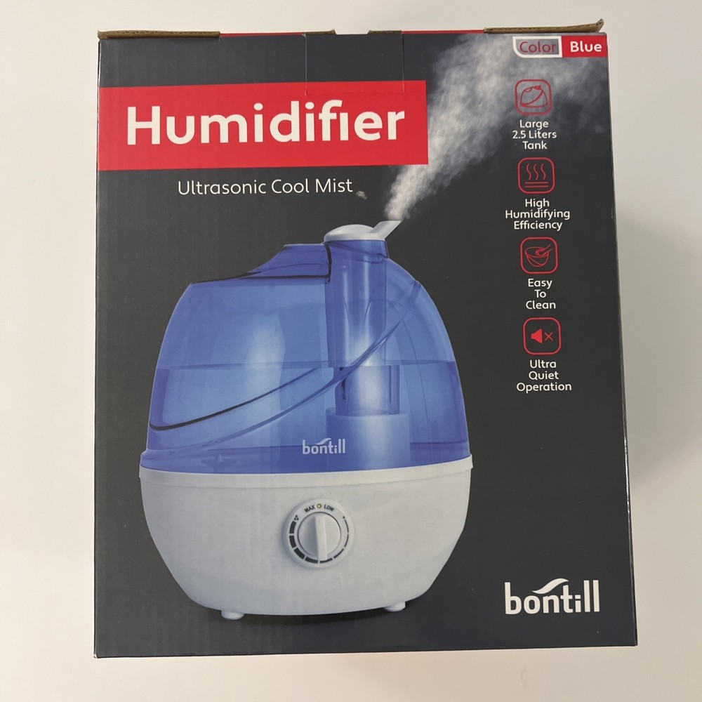 BONTILL Ultrasonic Cool Mist Humidifier 2.5 L Water Tank BH25L