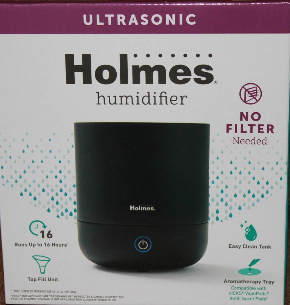Holmes Ultrasonic Humidifier Aroma Diffuser Portable