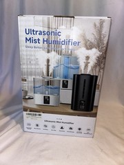 Ultrasonic Mist Humidifier Black Open Box, Unused