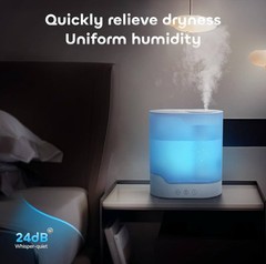 YOGIN Air Humidifier for Bedroom, 3L Top-Fill Cool Mist Humidifier&essential Oil